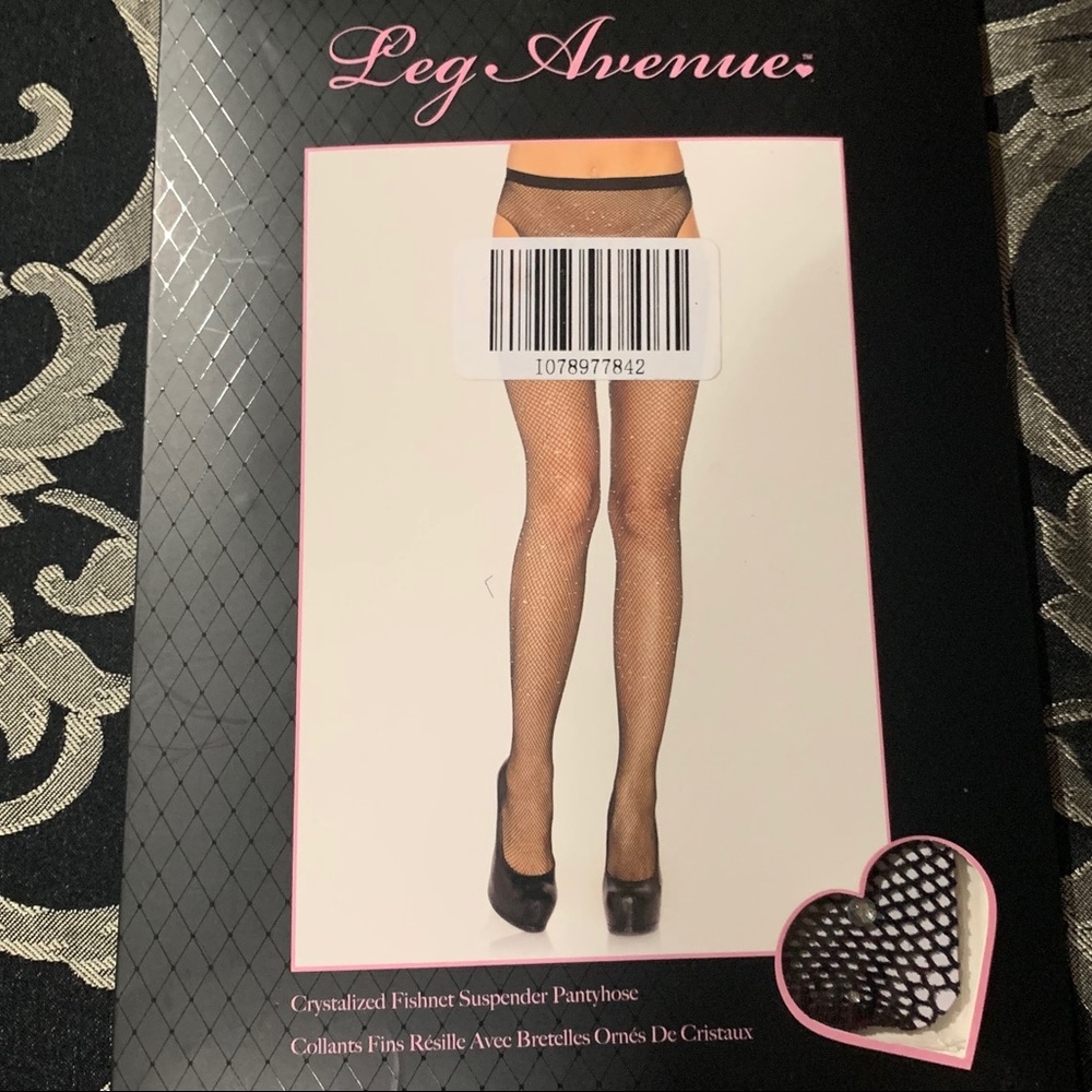Rhinestone fishnets